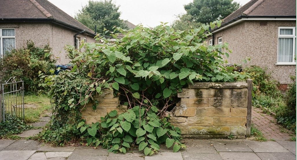 It backs onto the canal or a green corridor